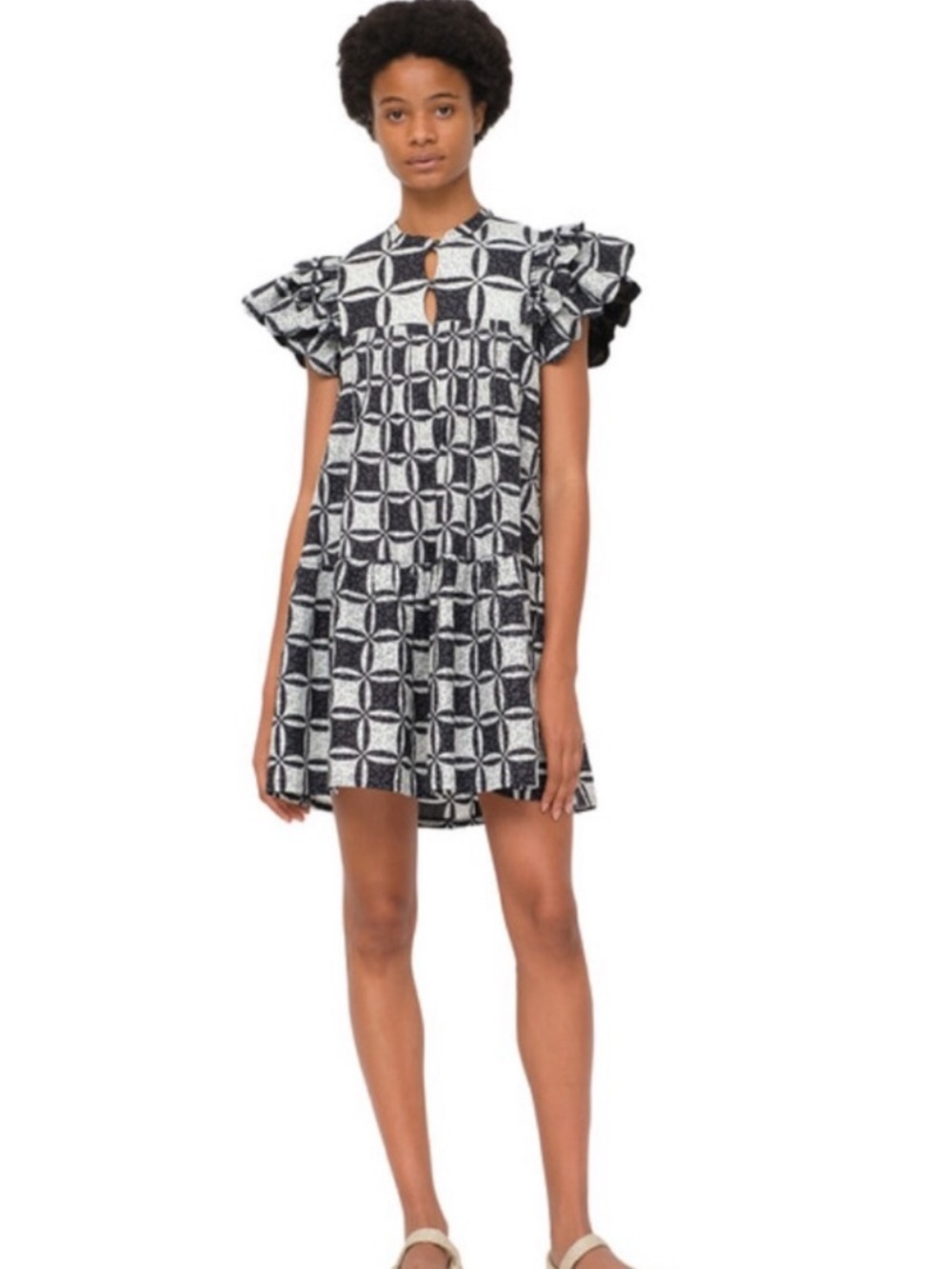 Sea New York Catalina Calico Tunic Dress 🖤 - Picture 3 of 6